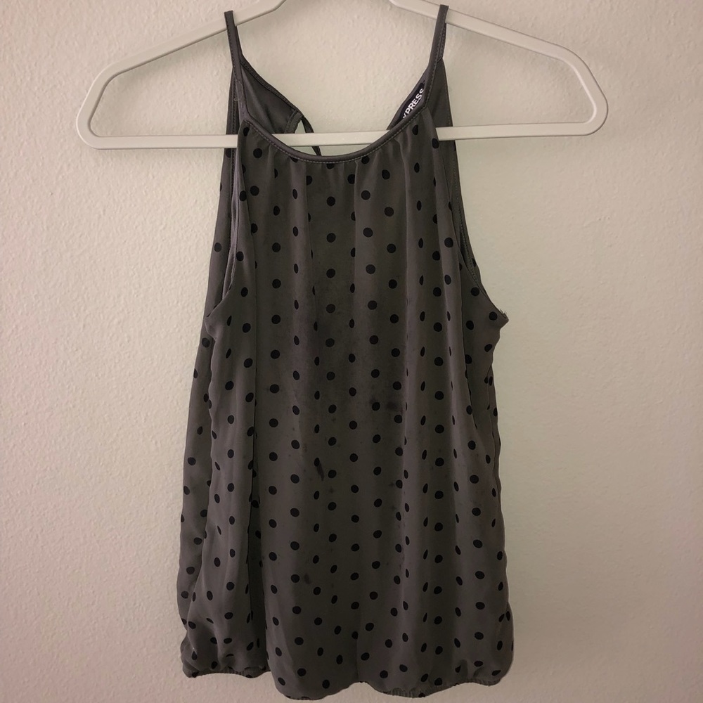 Express Army Green Tank Top